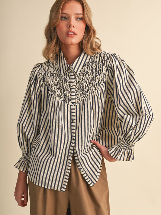 Mary Striped Blouse