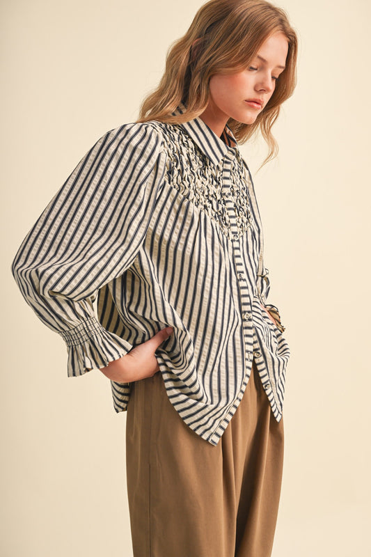 Mary Striped Blouse