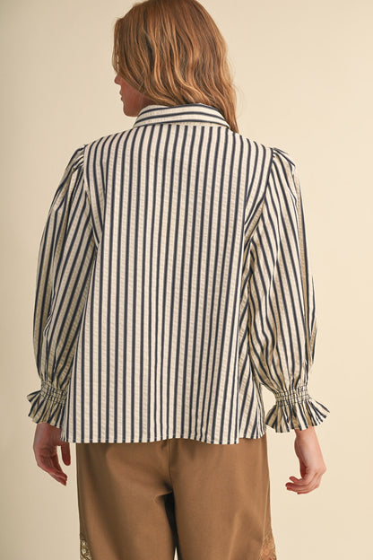 Mary Striped Blouse