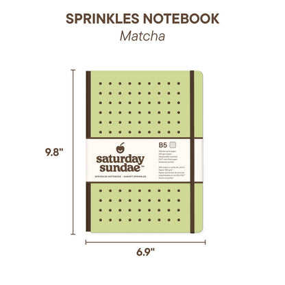 Matcha B5 Sprinkles Notebook