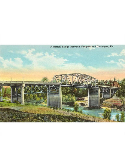 Memorial Bridge Covington Postcard