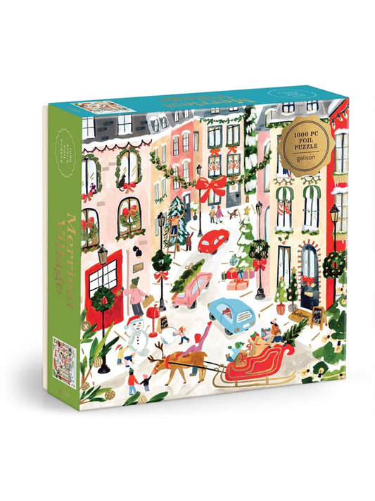 Merriest Village 1000 Piece Foil Puzzle