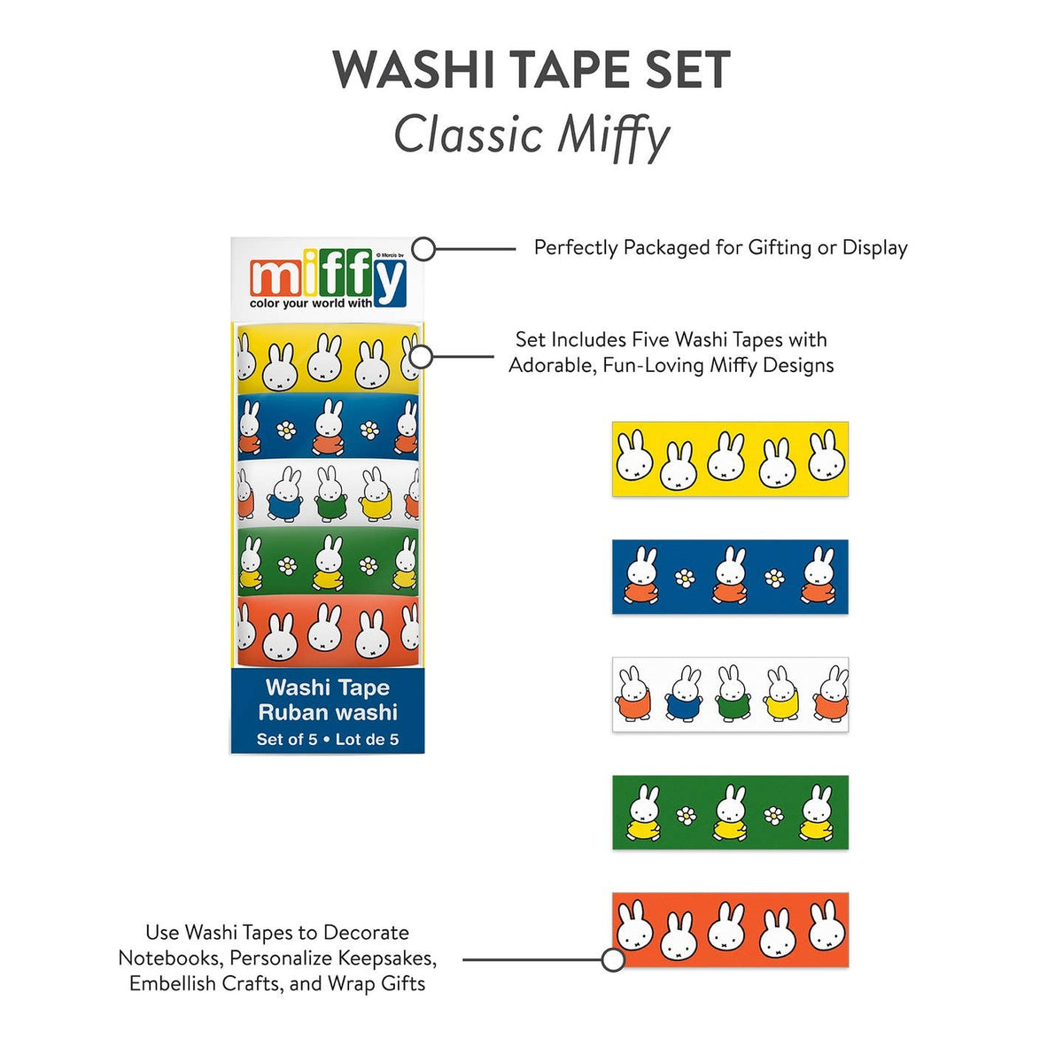 Miffy Washi Tape Set