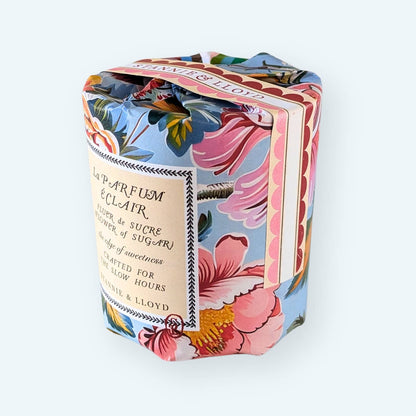 Modern Floral Gift Wrap Candle