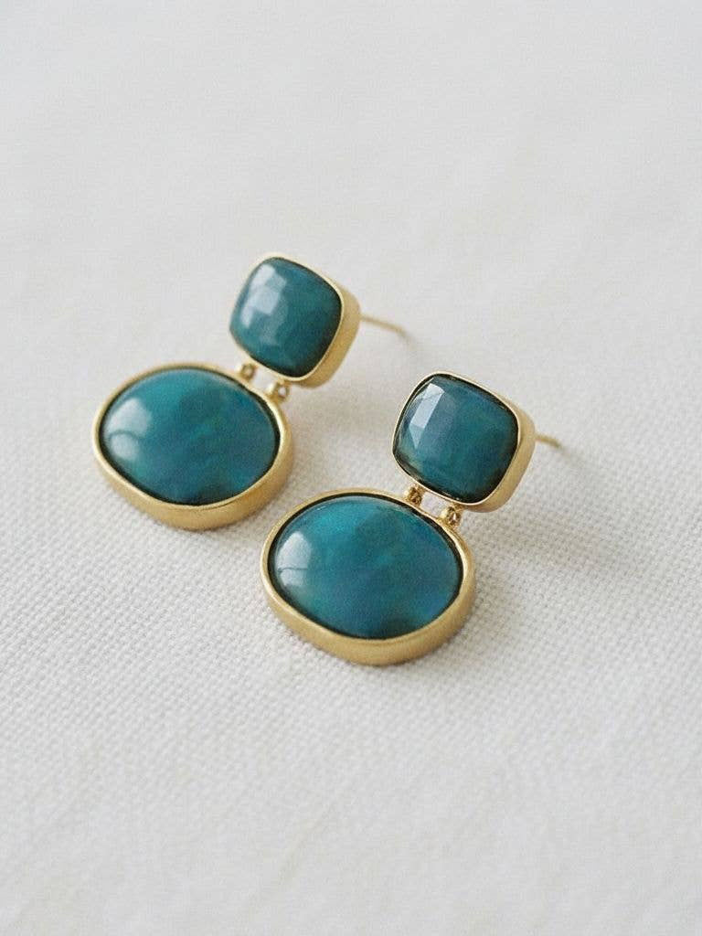 Iridescent Geometric Earrings