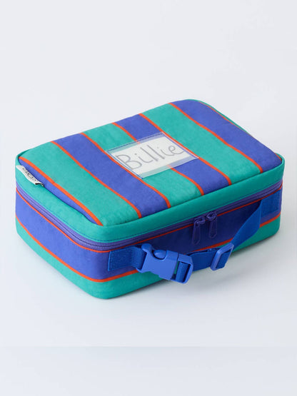 Navy and Green Stripe Cool Kid Lunch Box