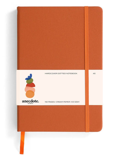 Nutmeg Dotted A5 Hardcover Journal