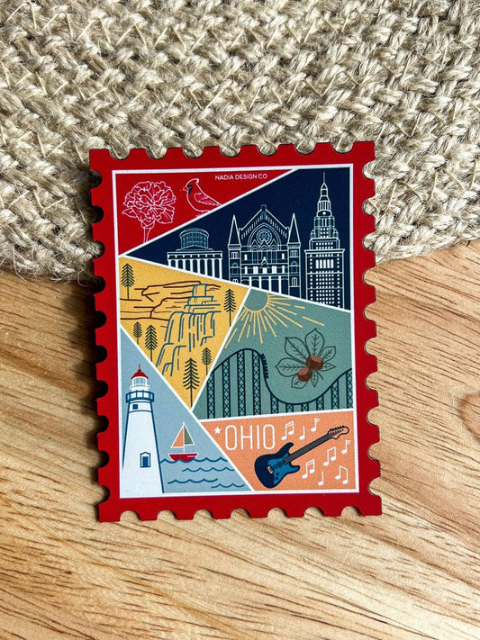 Ohio Stamp Magnet