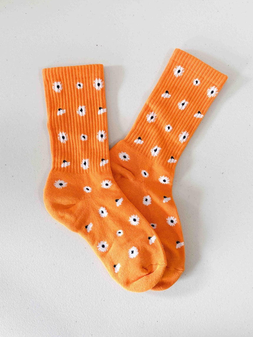 Orange Daisy Socks