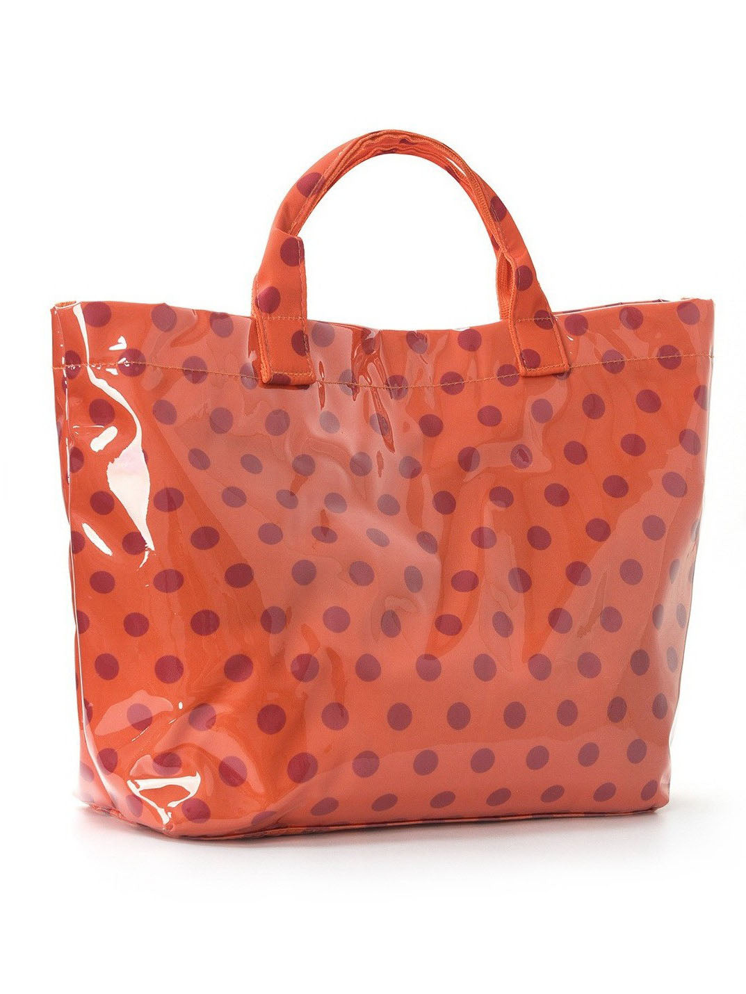 Large Polka Dot Vinyl Tote