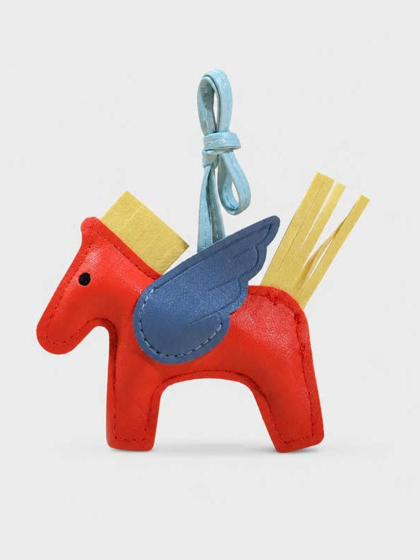Orange Red Little Horse Bag Charm
