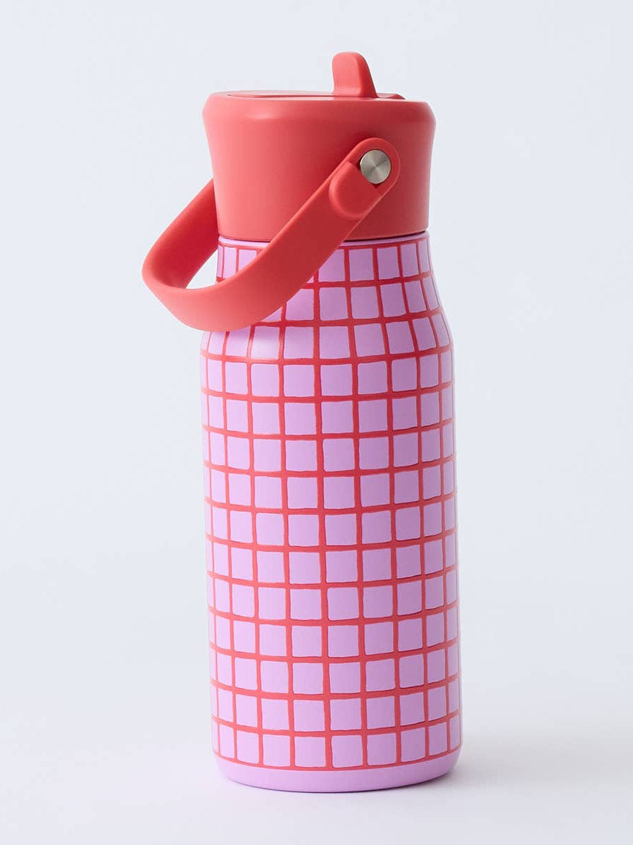 Orchid Grid Cool Kid Water Bottle