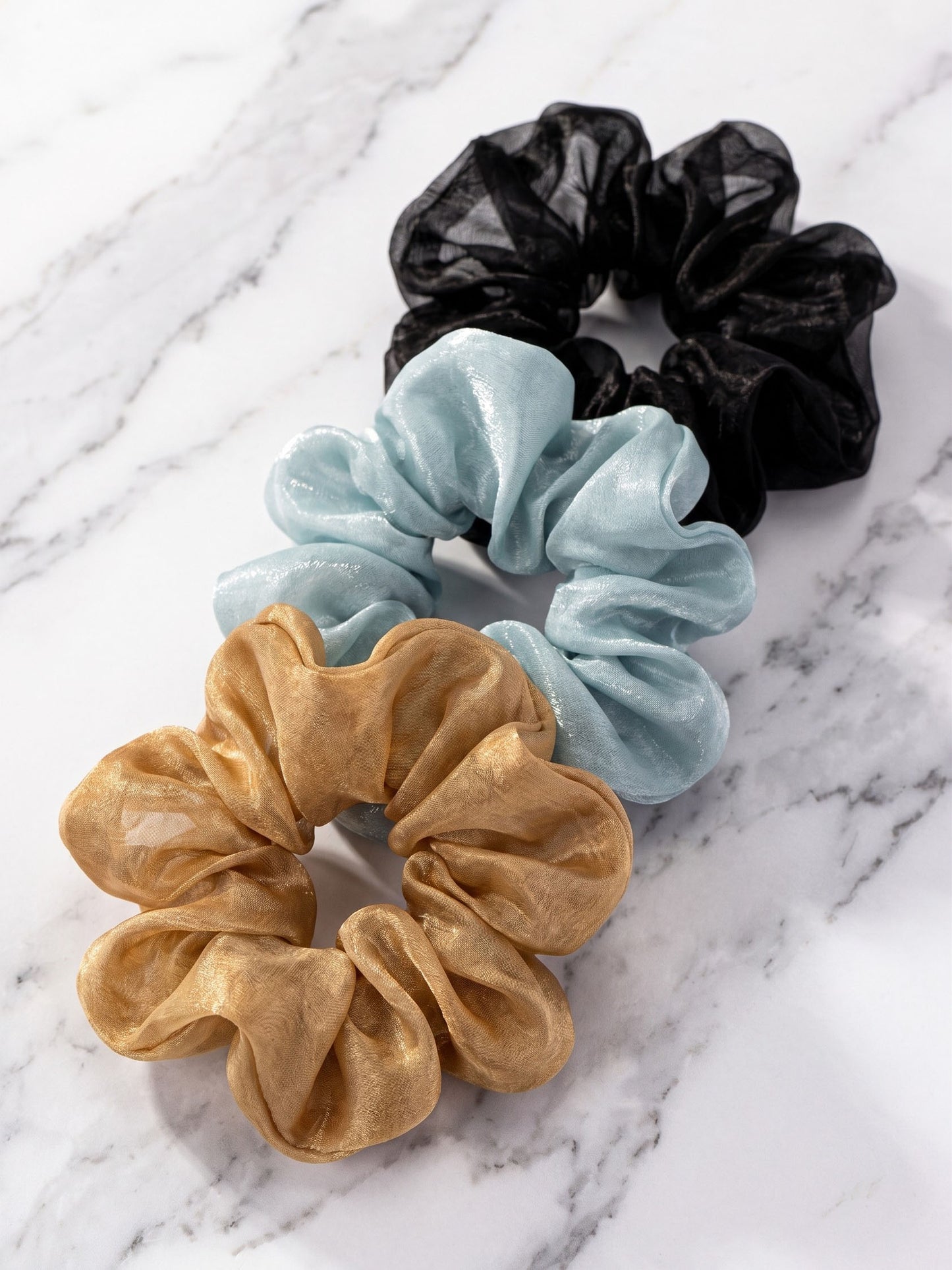 Organza Scrunchies Set of 3