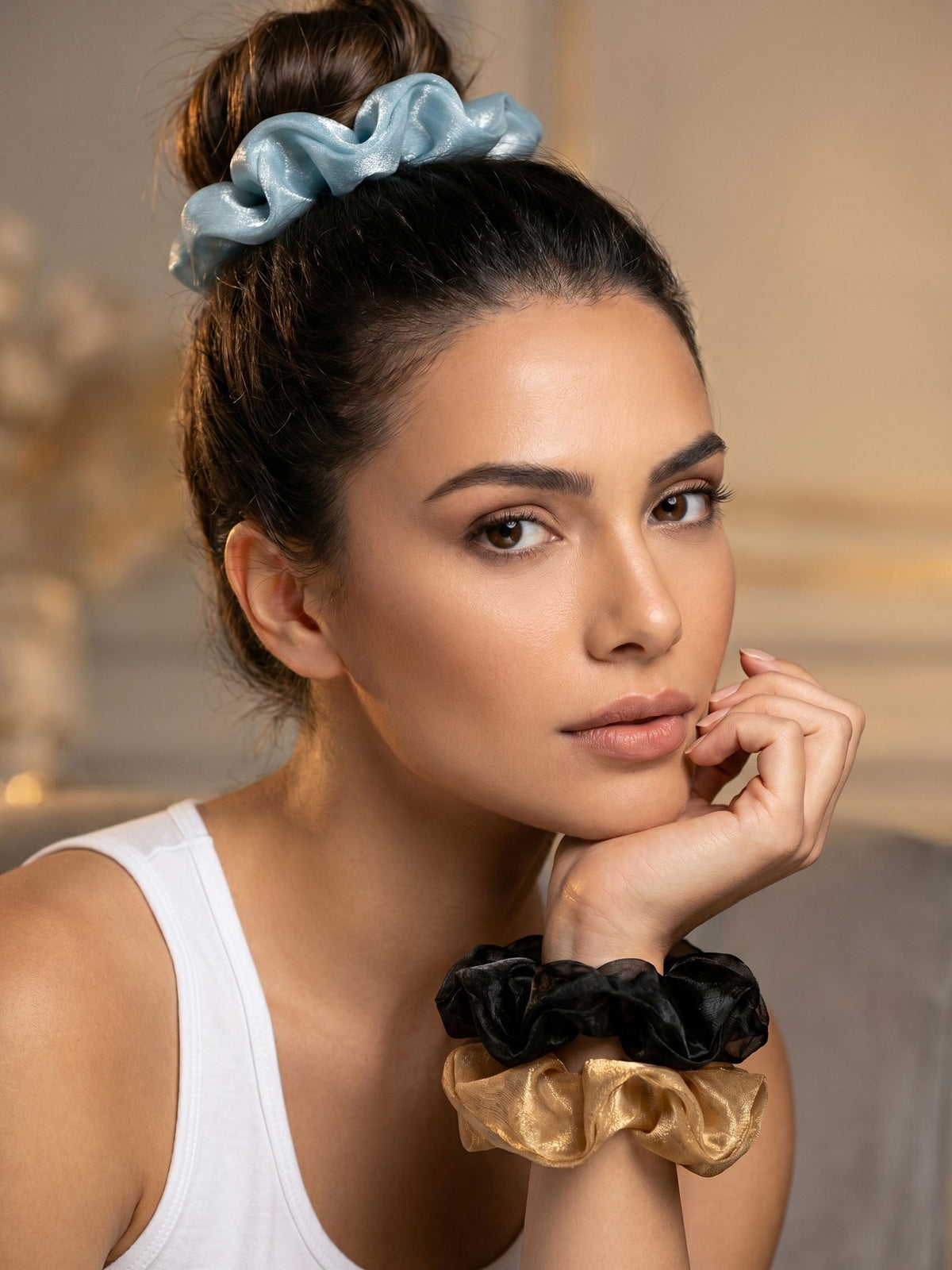 Organza Scrunchies Set of 3