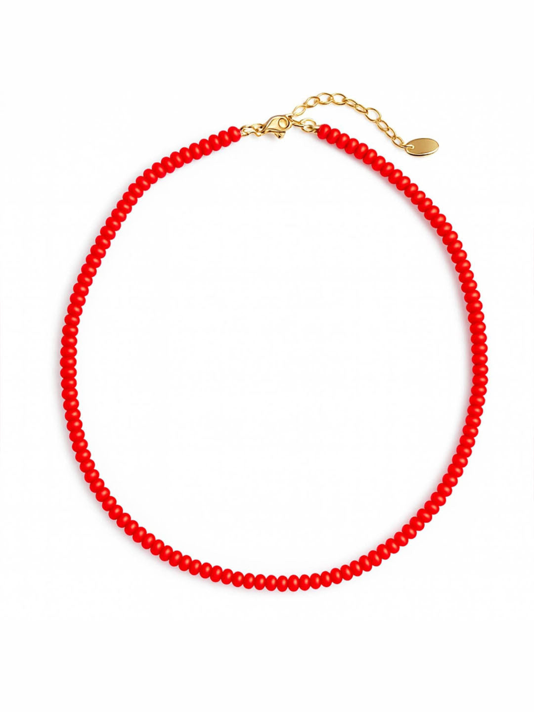 Perfect Red Beaded Necklace