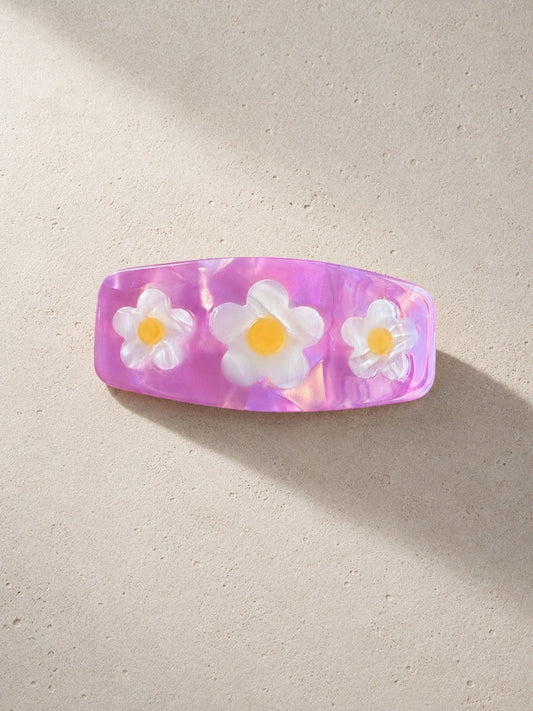 Pink Daisy Eco Hair Barrette