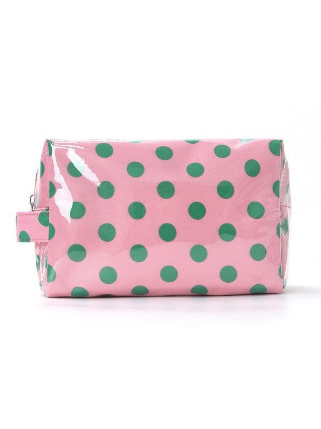 Polka Dot Clear Cosmetic Bag