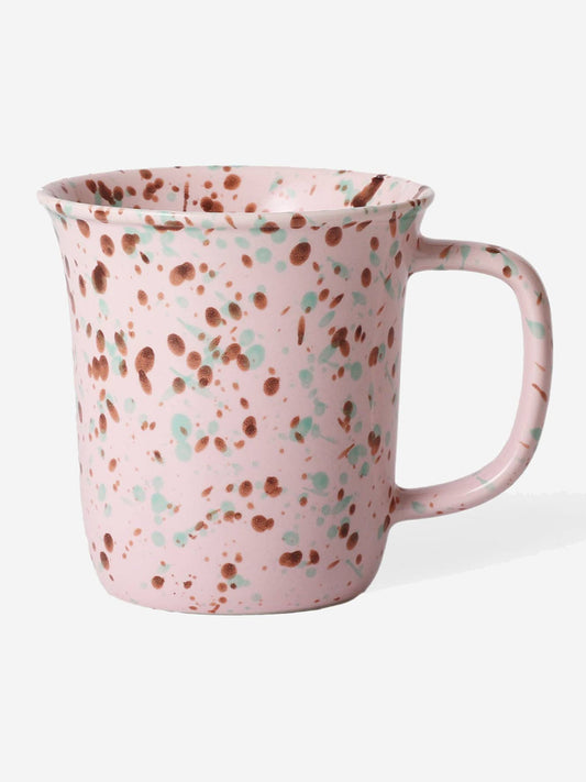 Pink Splatter Ceramic Coffee Mug