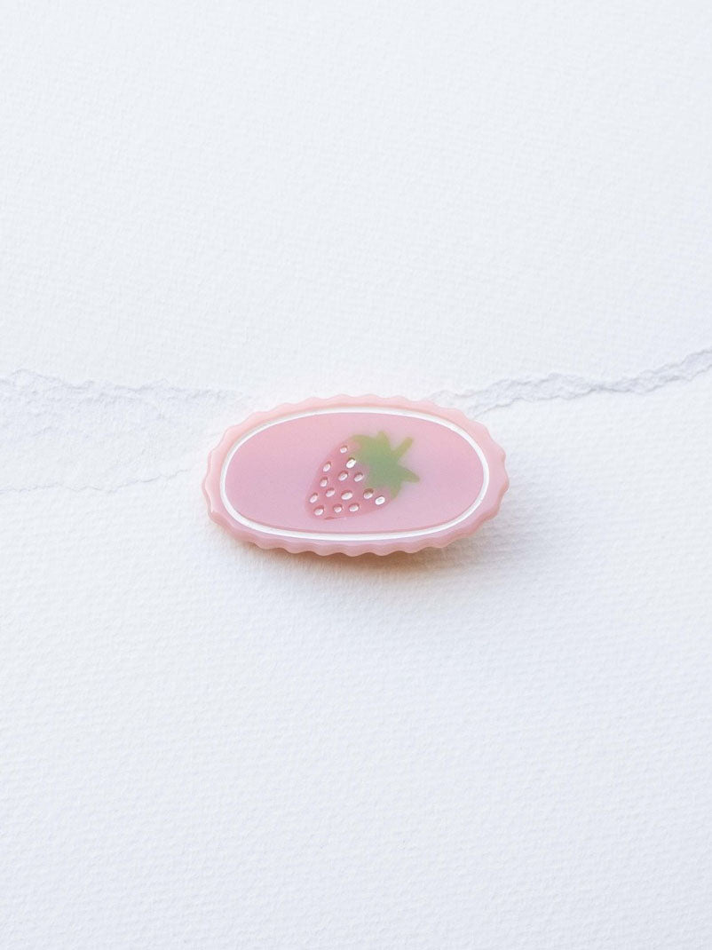 Pink Strawberry Eco Hair Pin