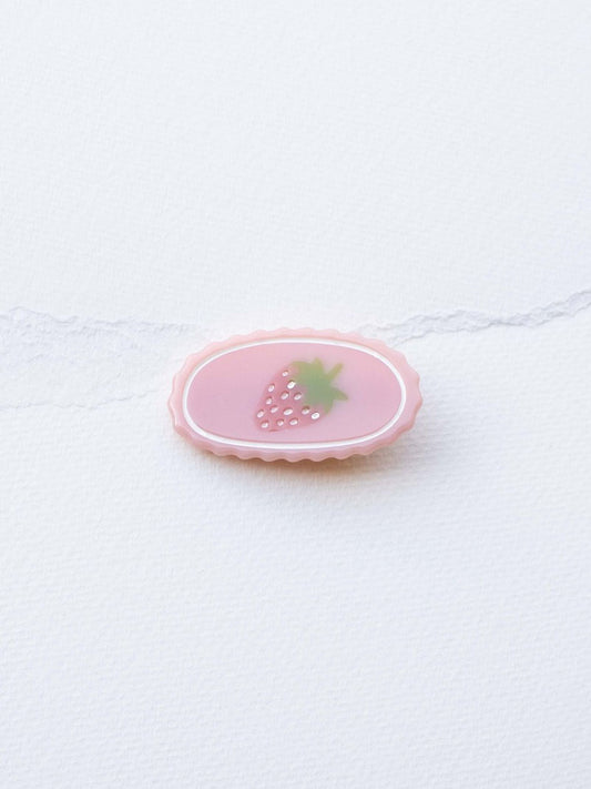 Pink Strawberry Eco Hair Pin