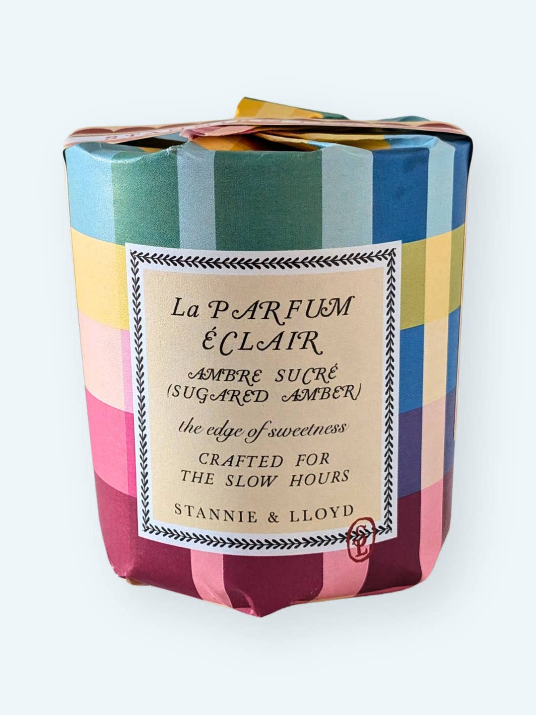 Plaid Gift Wrap Candle