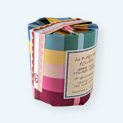 Plaid Gift Wrap Candle