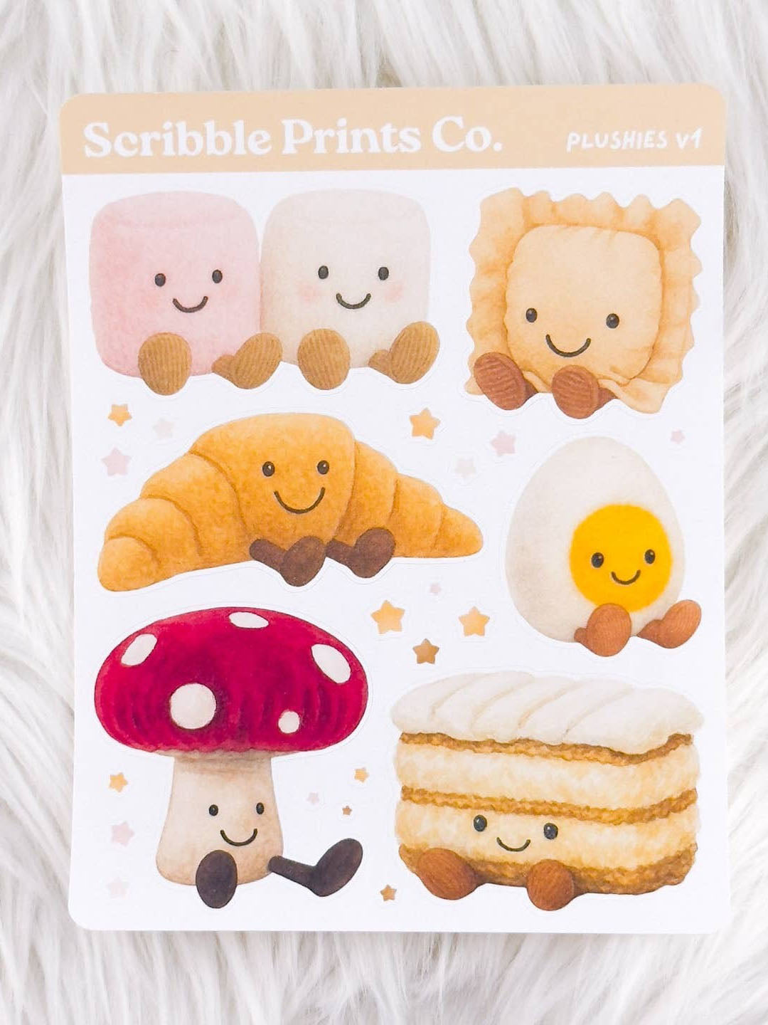 Plushies V1 Deco Sticker Sheet