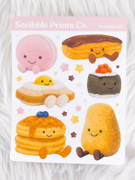 Plushies V3 Deco Sticker Sheet