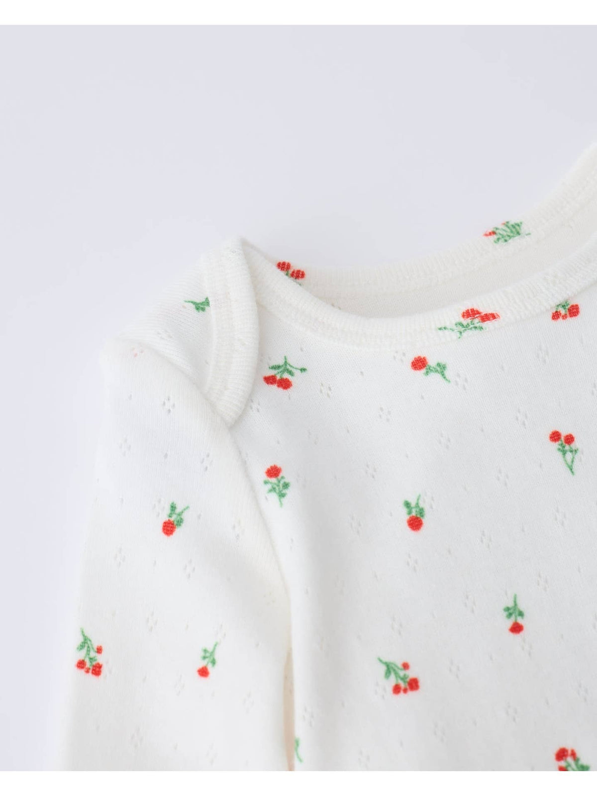 Pointelle Long Sleeve Onesie