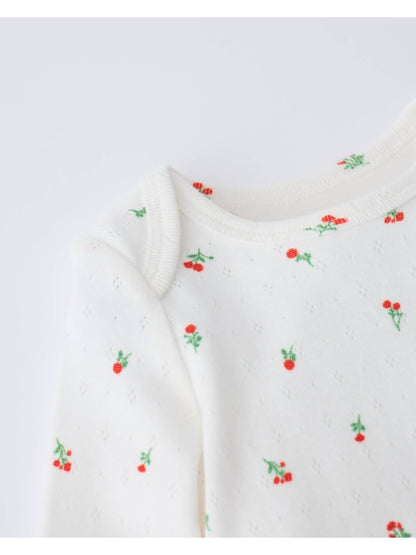 Pointelle Long Sleeve Onesie