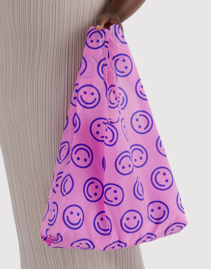 Pop Pink Happy Standard Baggu