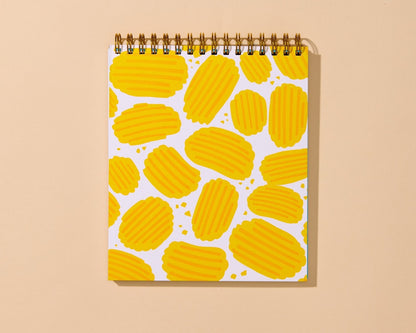 Potato Chips Blank Spiral Notebook