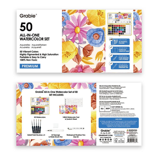 Premium Watercolor Set of 50
