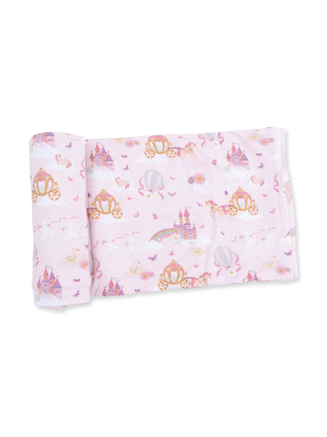Princess Unicorns and Castle Swaddle Blanket
