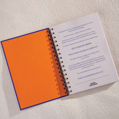 Purple A5 Daily Hardcover Planner