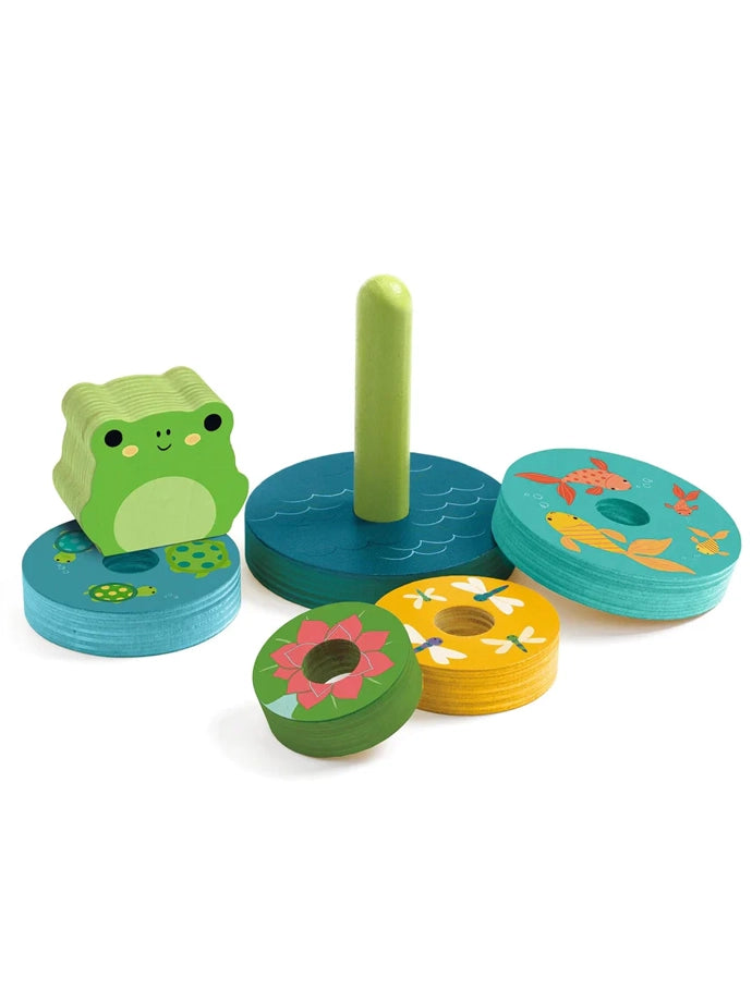 Puzz and Stack Rainbow Wooden Puzzle