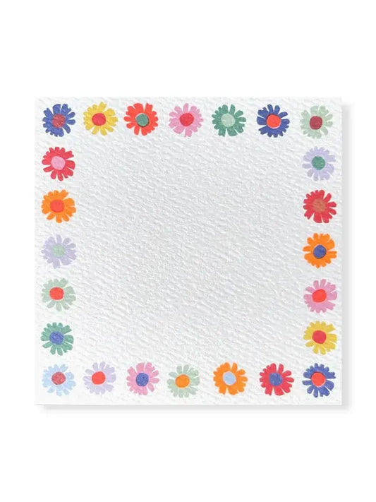 Rainbow Daisies Square Notes