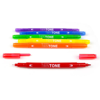 Rainbow Twintone Marker Set