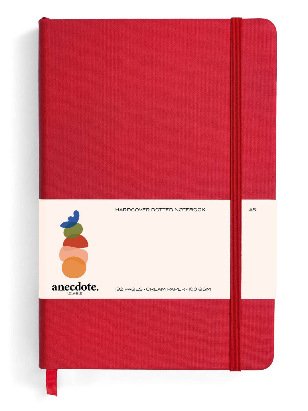 Red Dotted A5 Hardcover Journal