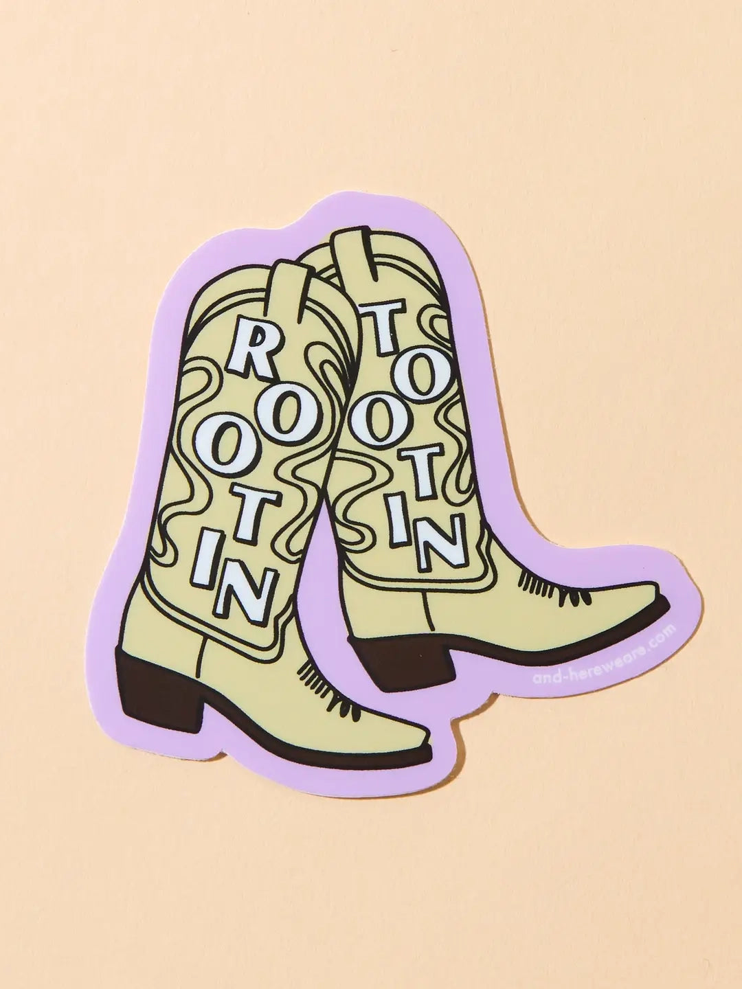 Rootin' Tootin' Cowboy Boot Sticker