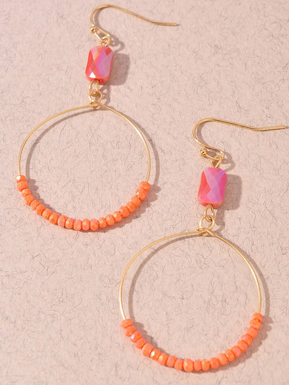 Round Dangle Earrings