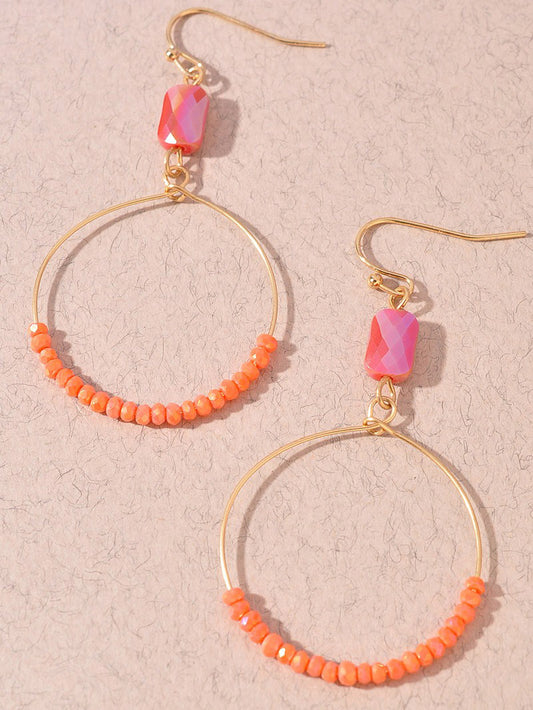 Round Dangle Earrings