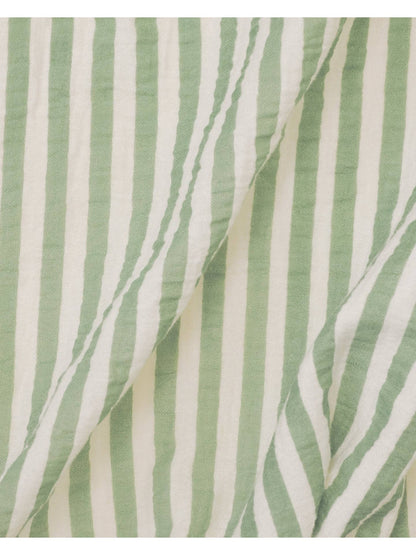 Sage Strip Organic Muslin Swaddle