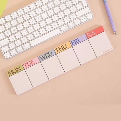Scandi Keyboard Weekly Planner Pad