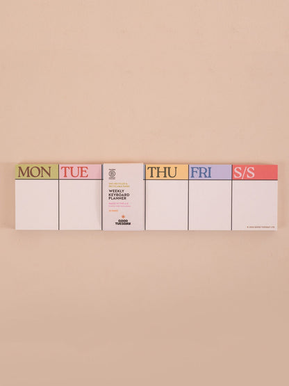 Scandi Keyboard Weekly Planner Pad