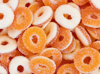 Sugar-free Sour Peach Rings Swedish Candy