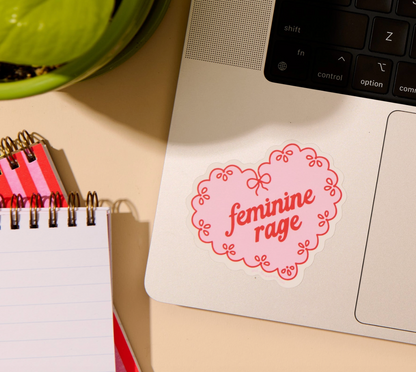 Feminine Rage Heart Sticker