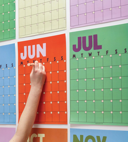 Butter & Bold Monthly Undated A3 Wall Calendar