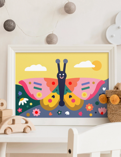 Spring Wings Paint By Numbers Kit & Canvas