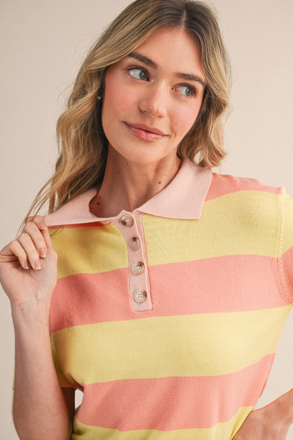 Sloane Short Sleeve Knit Polo